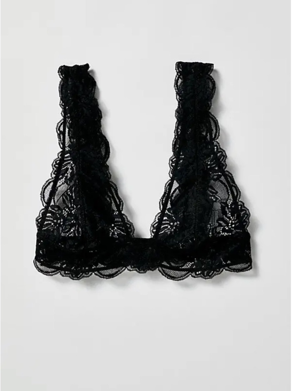 9369. Free People Last Dance Lace Plunge Bralette